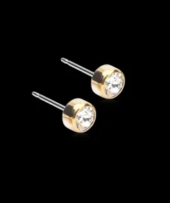 Bezel Øreringe 5 mm