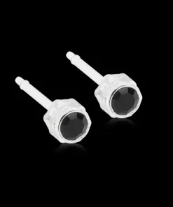 Bezel Øreringe 4 mm