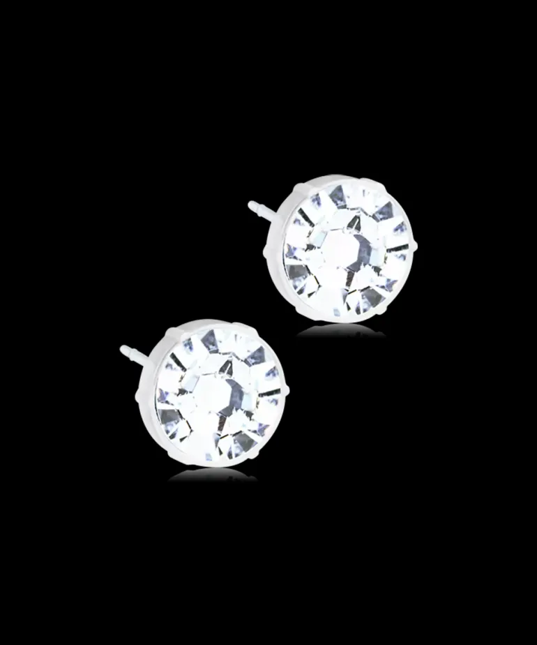 Bezel Øreringe 8 mm