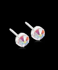 Bezel Øreringe 6 mm