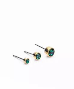 Bezel Øreringe  4 mm