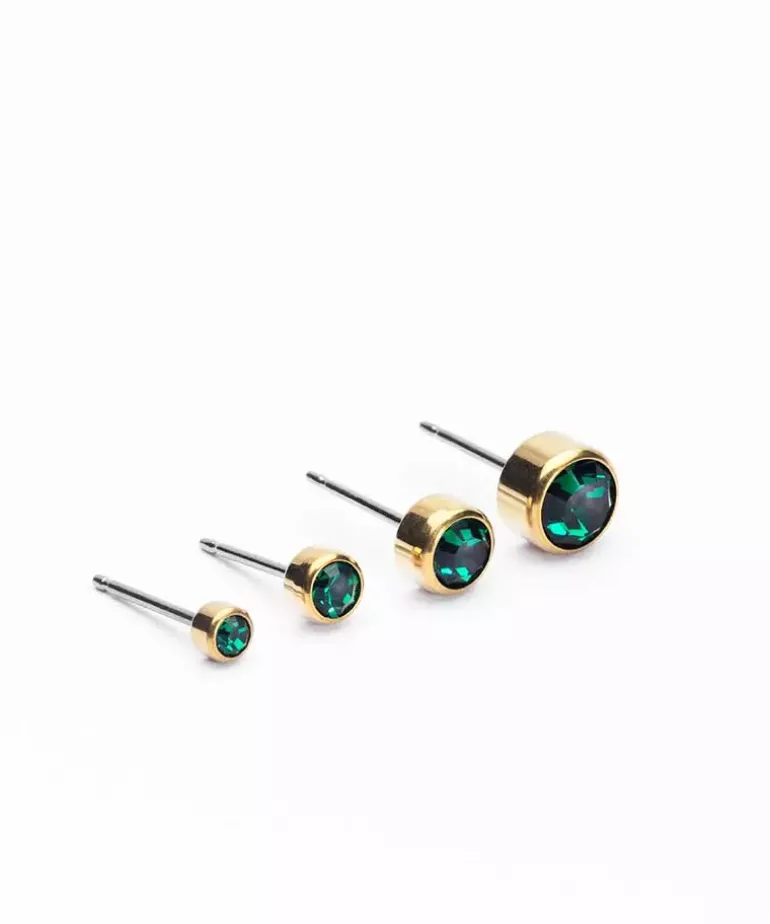 Bezel Øreringe 4 mm