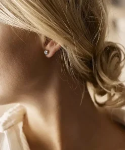 Bezel Øreringe 6 mm