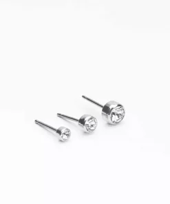 Bezel Øreringe 5 mm