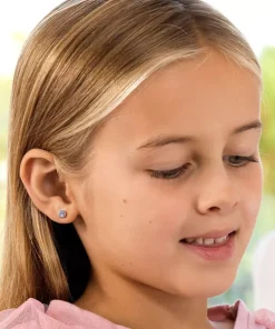 Bezel Øreringe 5 mm