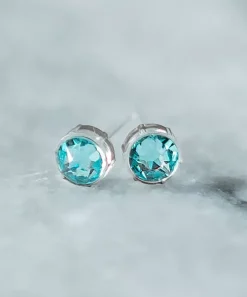 Bezel Øreringe 6 mm