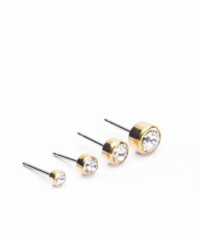 Bezel Øreringe 5 mm