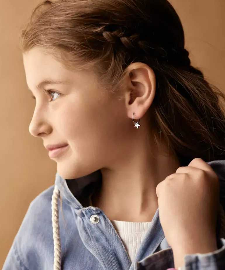 Ear Ring 14 mm, Pendant Star