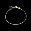 Flat chain Armbånd 15,5-19 cm