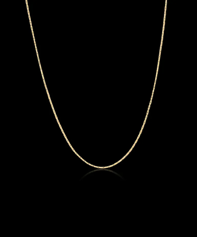 Flat chain Halskæde 40-46 cm