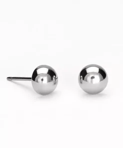 Half ball Øreringe 6 mm