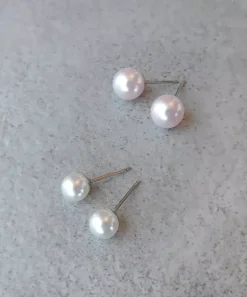 Pearl Øreringe 6 mm