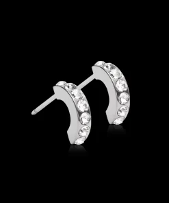 Pendant Brilliance Curved Øreringe 10 mm