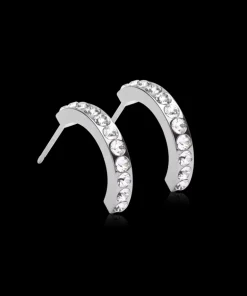 Pendant Brilliance Curved Øreringe 15 mm