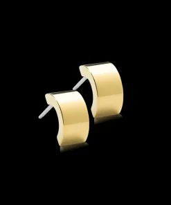 Pendant Plain Grand Curved Øreringe 10 mm