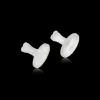 Skin friendly earring backs for medical plastic earrings