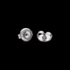Skin friendly earring backs for titanium earrings